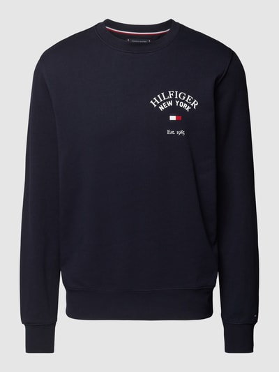 Tommy Hilfiger Sweatshirt met labelstitching Marineblauw - 2