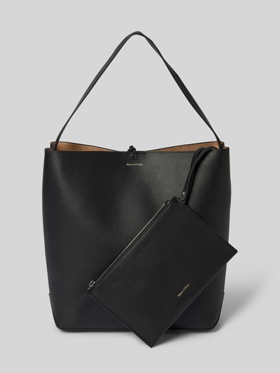 Marc O'Polo Hobo Bag aus edlem Rindsleder mit herausnehmbarer Reißverschluss-Tasche Black 2