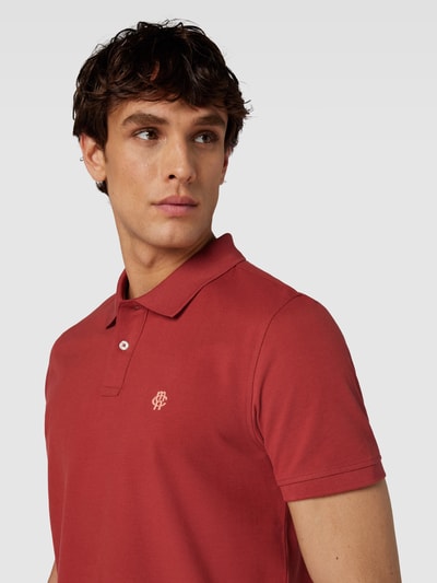 MCNEAL Poloshirt mit Label-Stitching Rostrot 3