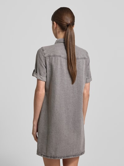 VERO MODA Getailleerde spijkerjurk van katoenmix Middengrijs - 5