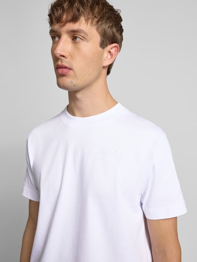 Ellesse T-Shirt mit Label-Stitching und Rundhalsausschnitt Weiss 3