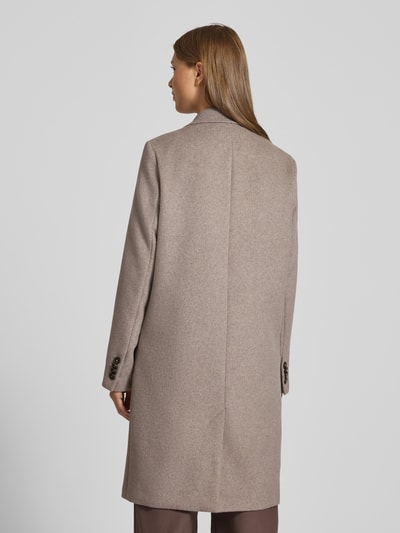 s.Oliver RED LABEL Regular Fit Mantel mit Woll-Anteil Taupe Melange 5