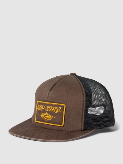 Rip Curl Cap mit Label-Stitching Modell 'ICONS RETRO' Schoko 1