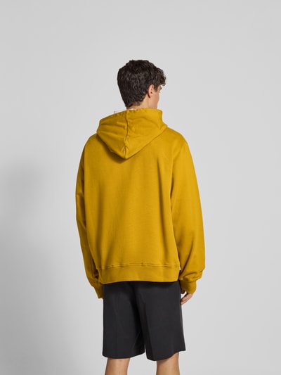 Marni Regular Fit Sweatshirt mit Logo-Patch Senf 5