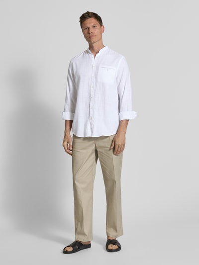 Christian Berg Men Regular fit vrijetijdsoverhemd met borstzak Wit - 1