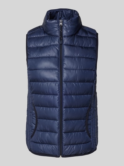 QS Bodywarmer met opstaande kraag en steekzakken Blauw - 2