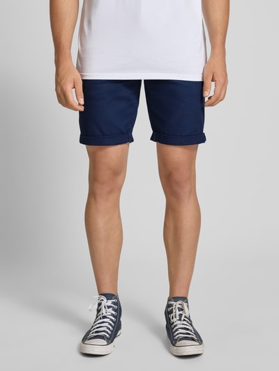 Blend Korte chino van linnenmix Donkerblauw - 4