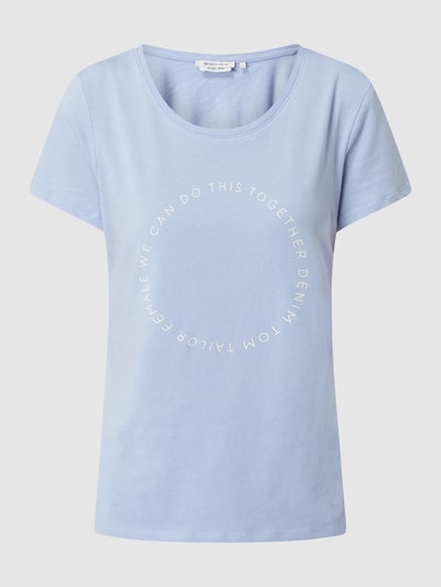 Tom Tailor Denim T-Shirt mit Rundhalsausschnitt   Hellblau 2