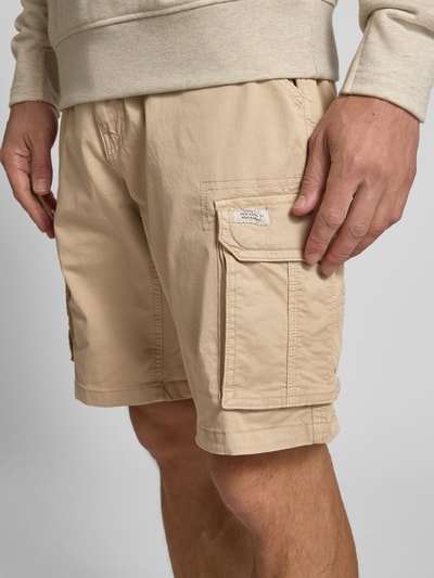 Blend Regular fit korte broek met cargozakken Beige - 3