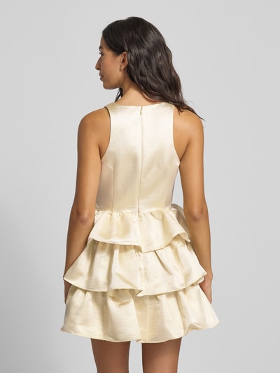 Adrianna Papell Cocktailkleid aus Satin im Stufen-Look Gold 5