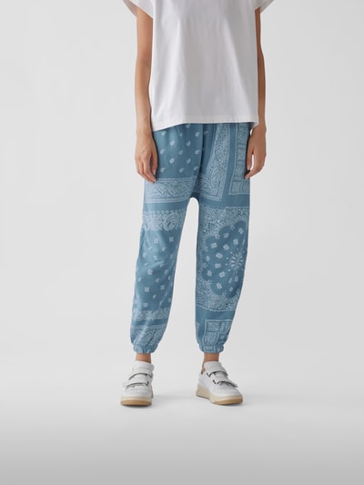 The Great Low crotch Sweathose mit Paisley-Dessin Blau 4