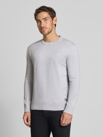 Tom Tailor Denim Regular Fit Pullover aus reiner Baumwolle Hellgrau Melange 4