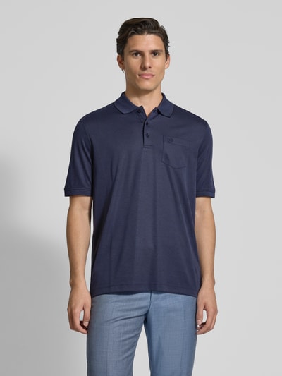 bugatti Poloshirt mit Brusttasche Marine 4