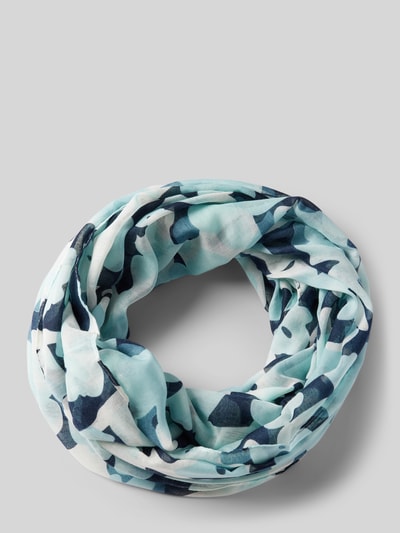 Tom Tailor Colsjaal met all-over print Marineblauw - 1