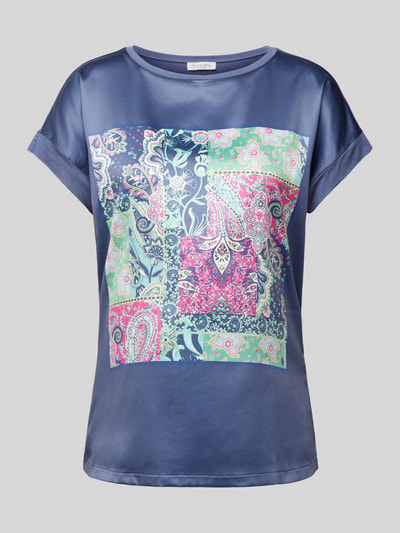 Christian Berg Woman T-shirt met motiefprint Donkerblauw - 2