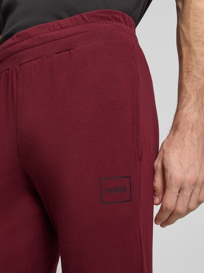 HUGO Comfort Fit Sweatpants aus Baumwoll-Mix Modell 'LAZE' Bordeaux 3