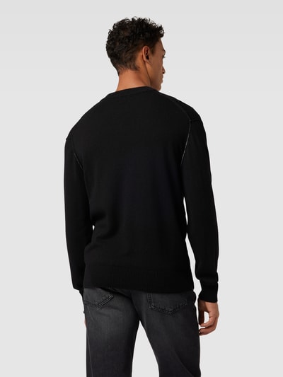 CK Calvin Klein Strickpullover mit Label-Patch Black 5