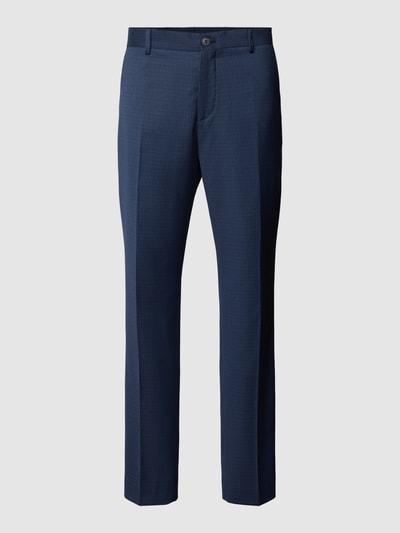 SELECTED HOMME Slim fit broek met persplooien Donkerblauw - 2