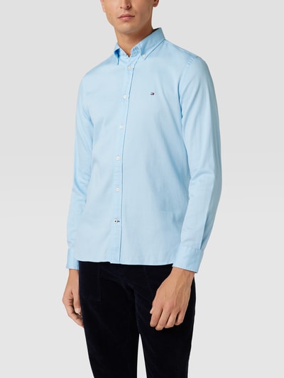 Tommy Hilfiger Slim Fit Freizeithemd mit Button-Down-Kragen Modell 'CORE' Hellblau 4