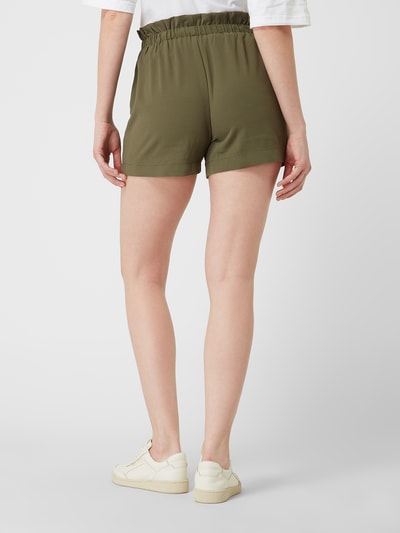 Only Shorts mit Paperbag-Bund Modell 'Florence' Oliv 5