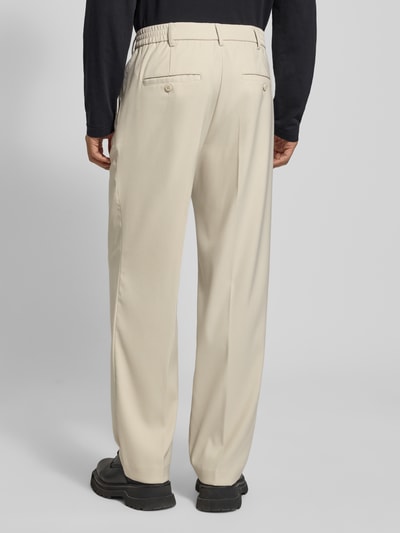 JAKE*S STUDIO MEN Stoffhose mit französischen Eingrifftaschen Kitt 5