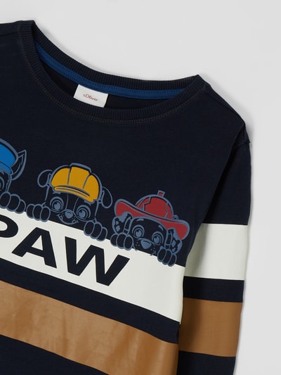 s.Oliver RED LABEL Longsleeve mit 'Paw Patrol™'-Print Marine 2