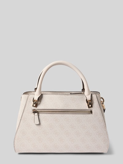 Guess Handtasche mit Label-Applikation Modell 'NOELLE' Ecru 4
