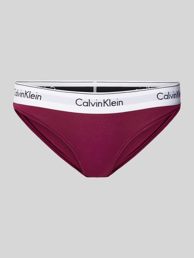 Calvin Klein Underwear Slipy z elastycznym pasem z logo Fuksjowy 1