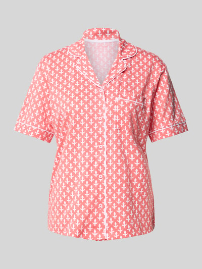 Christian Berg Woman Pyjama-Oberteil mit Knopfleiste Rosa 1