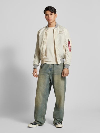 Alpha Industries Bomberjack met labelbadge Offwhite - 1