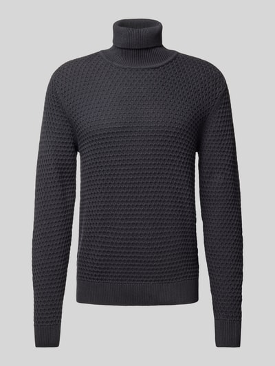 Casual Friday Rollkragenpullover mit Label-Detail Modell 'Karl' Marine 2