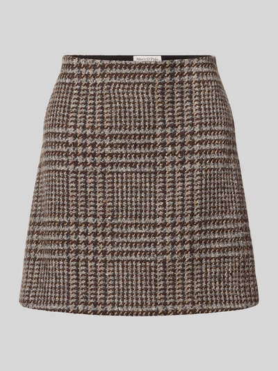 Marc O'Polo Slim fit minirok van wolmix Middenbruin - 2