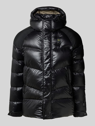 Blauer USA Puffer Jacket mit Label-Patch Modell 'CROWN' Black 2