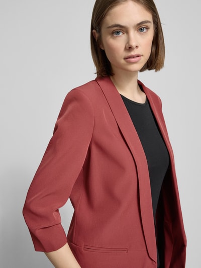 Only Regular Fit Blazer mit angedeuteten Paspeltaschen Modell 'ELLY' Rostrot 3