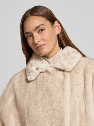 Liu Jo White Jacke aus Kunstfell Sand 3