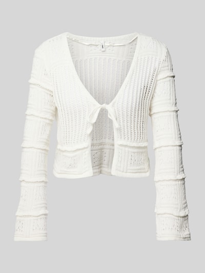 Only Regular fit cardigan met striksluiting, model 'NATALIE' Offwhite - 1