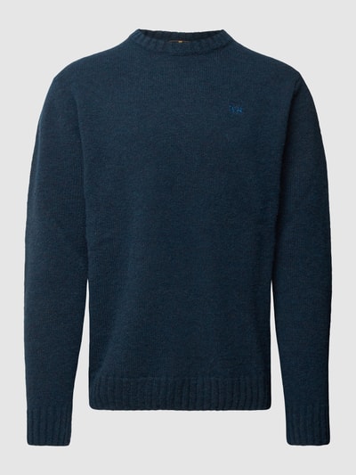 La Martina Strickpullover mit gerippten Abschlüssen Blau 2