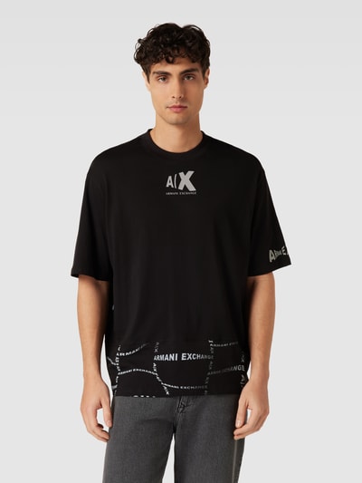 Armani Exchange T-Shirt mit Label-Details Black 4