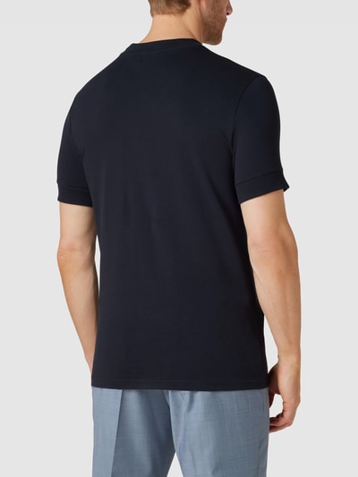 Drykorn T-Shirt mit Label-Detail Modell 'ANTON' Marineblau 5