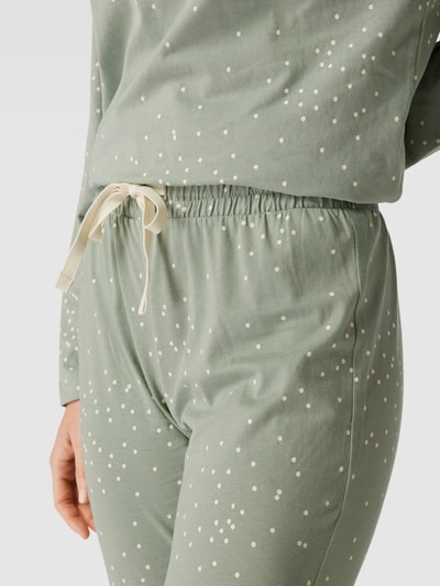 Jake*s Casual Pyjama-Hose mit Allover-Muster Mint 3