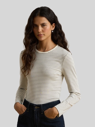 Lauren Ralph Lauren Regular Fit Langarmshirt aus Baumwollmix Ecru 4