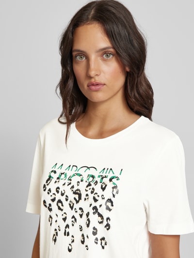 Marc Cain T-shirt met ronde hals Offwhite - 3