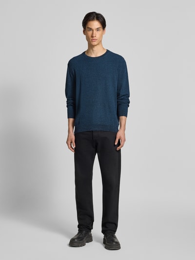 Tom Tailor Regular fit gebreide pullover van zuiver katoen Petrol - 1