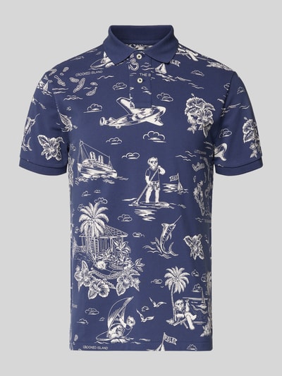 Polo Ralph Lauren Koszulka polo Regular Fit z czystej bawełny Granatowy 2