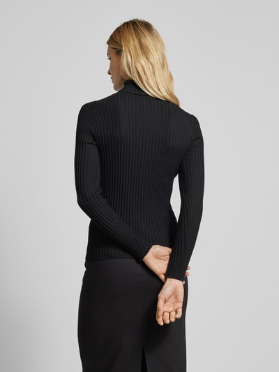 Soyaconcept Gebreide pullover met opstaande kraag Zwart - 5