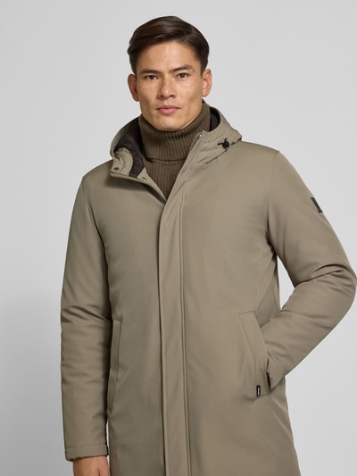 Matinique Regular fit parka met capuchon, model 'Madeston' Middenbruin - 4