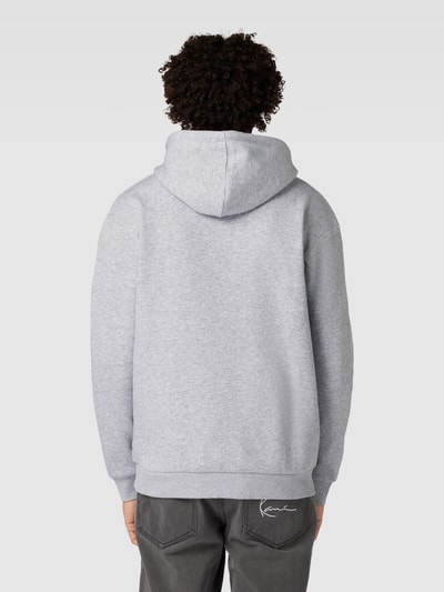 Jack & Jones Hoodie met labeldetail, model 'BRADLEY' Lichtgrijs gemêleerd - 5