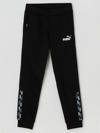 Puma Sweatbroek met logodetails  Zwart - 1