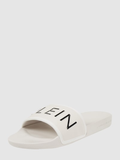 Calvin Klein Jeans Slides mit Logo-Detail  Offwhite 1