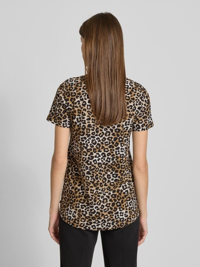 Tom Tailor Denim Regular Fit T-Shirt aus reiner Baumwolle Beige 5